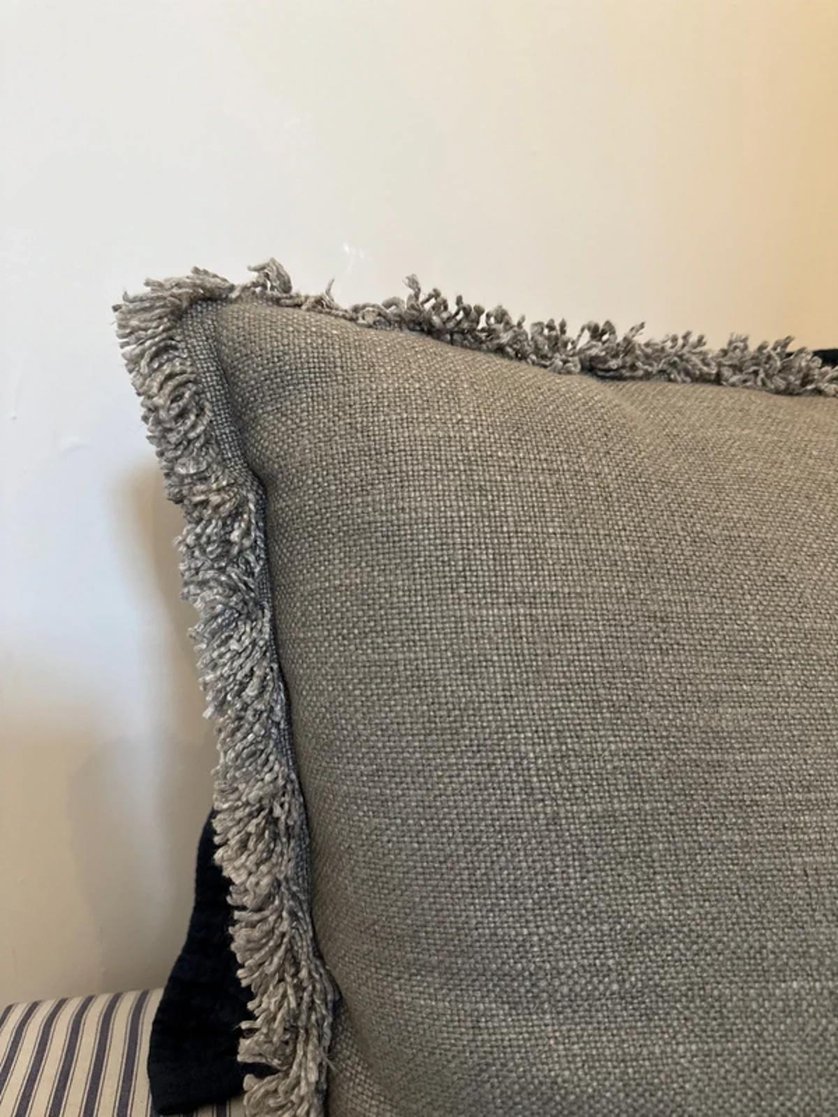 The cotswold company grey tassel filled cushion 45x45 home decor