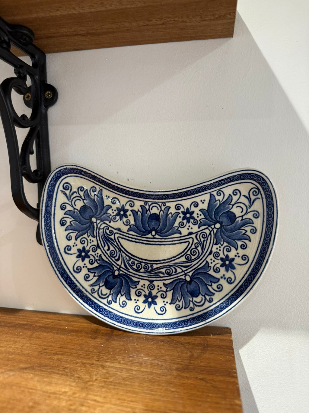 Wedgwood Magnolia Blue & White Crescent Dish