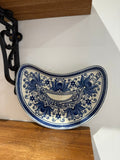 Wedgwood Magnolia Blue & White Crescent Dish