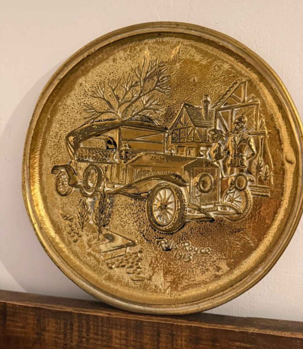 Brass Plate Rolls-Royce 1913 Motoring Scene