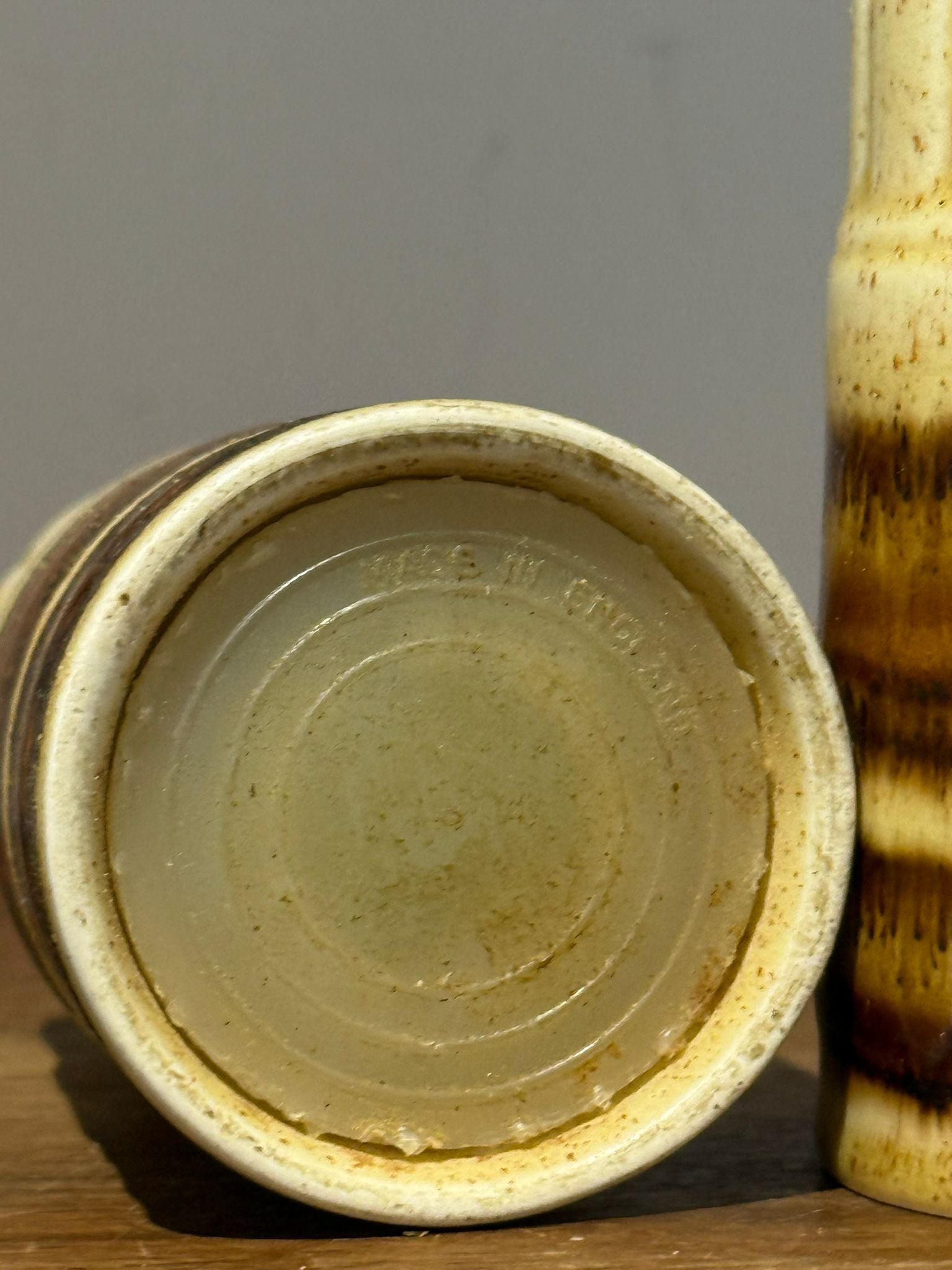 Vintage Studio Pottery Stoneware Salt & Pepper Shakers