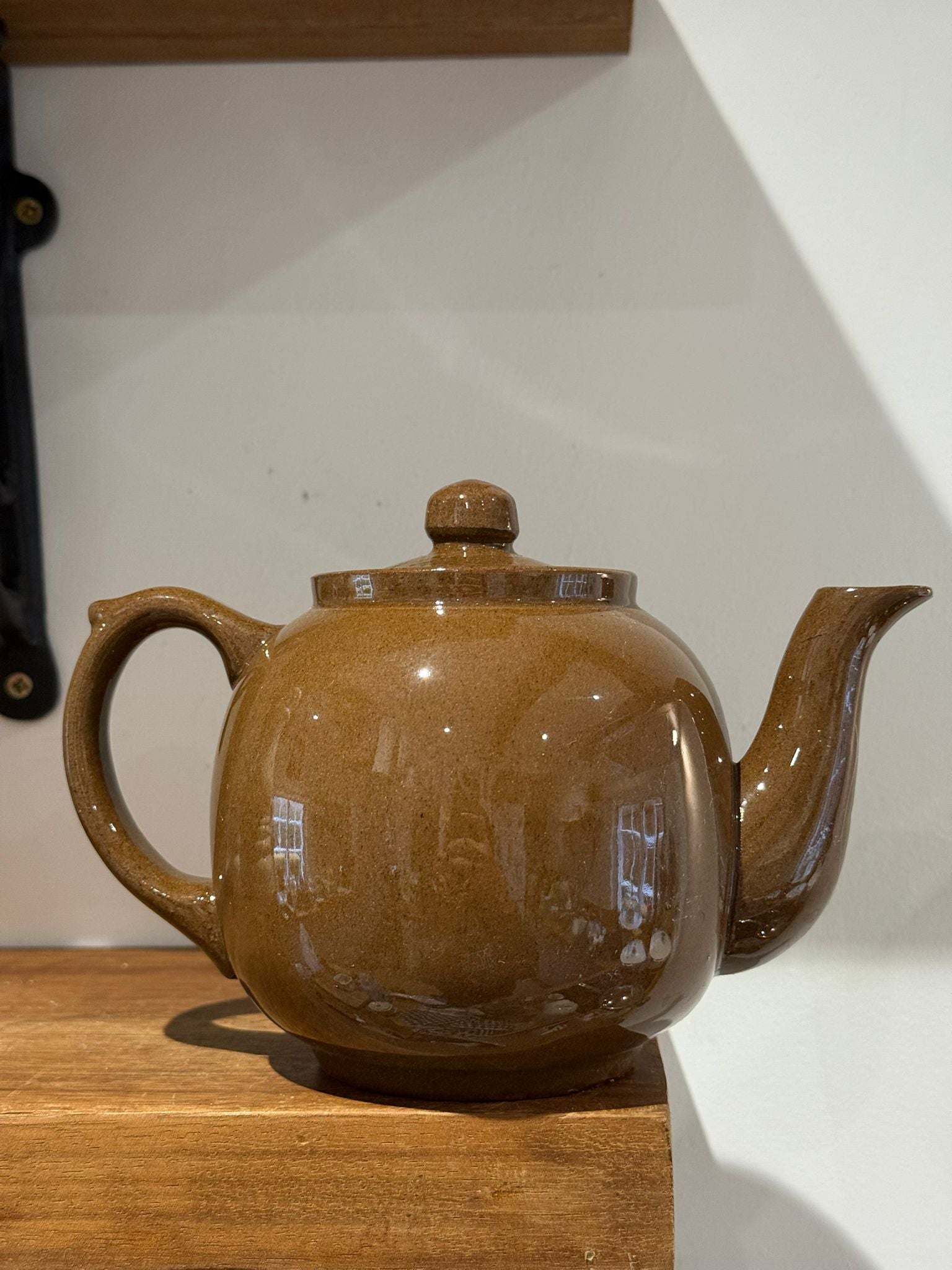 Vintage Brown Studio Pottery Teapot