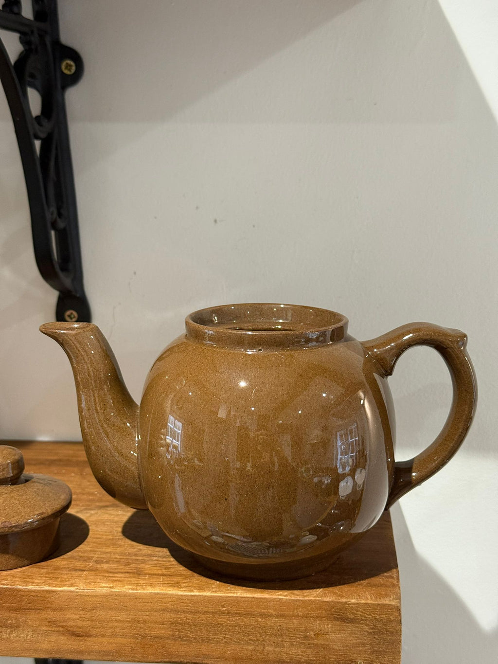 Vintage Brown Studio Pottery Teapot