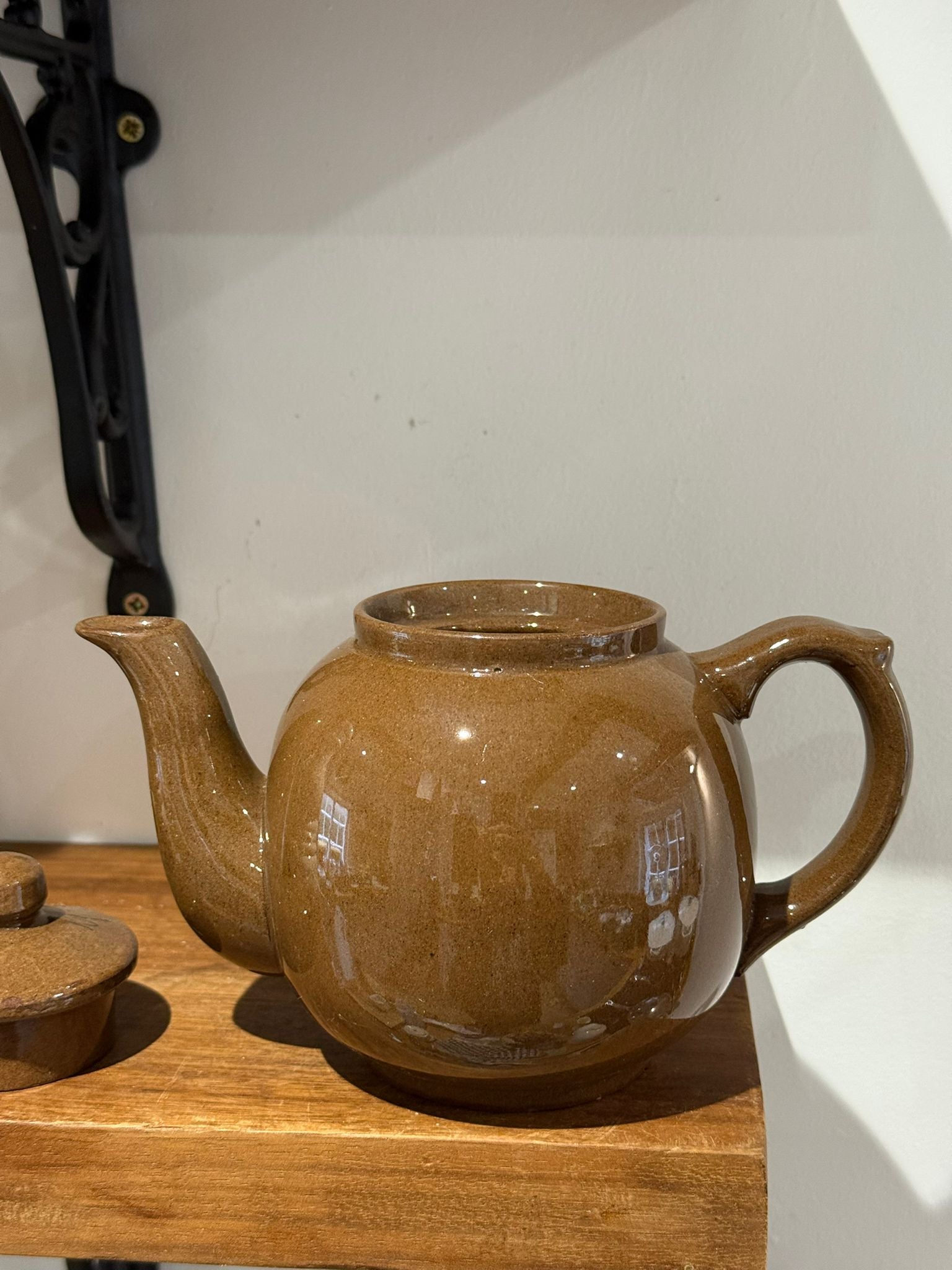 Vintage Brown Studio Pottery Teapot
