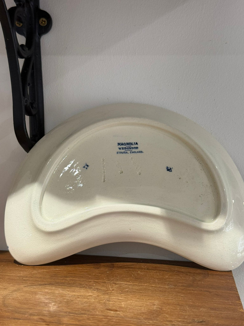 Wedgwood Magnolia Blue & White Crescent Dish