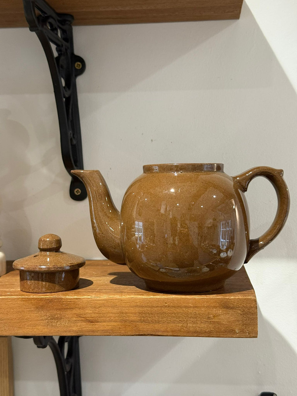 Vintage Brown Studio Pottery Teapot