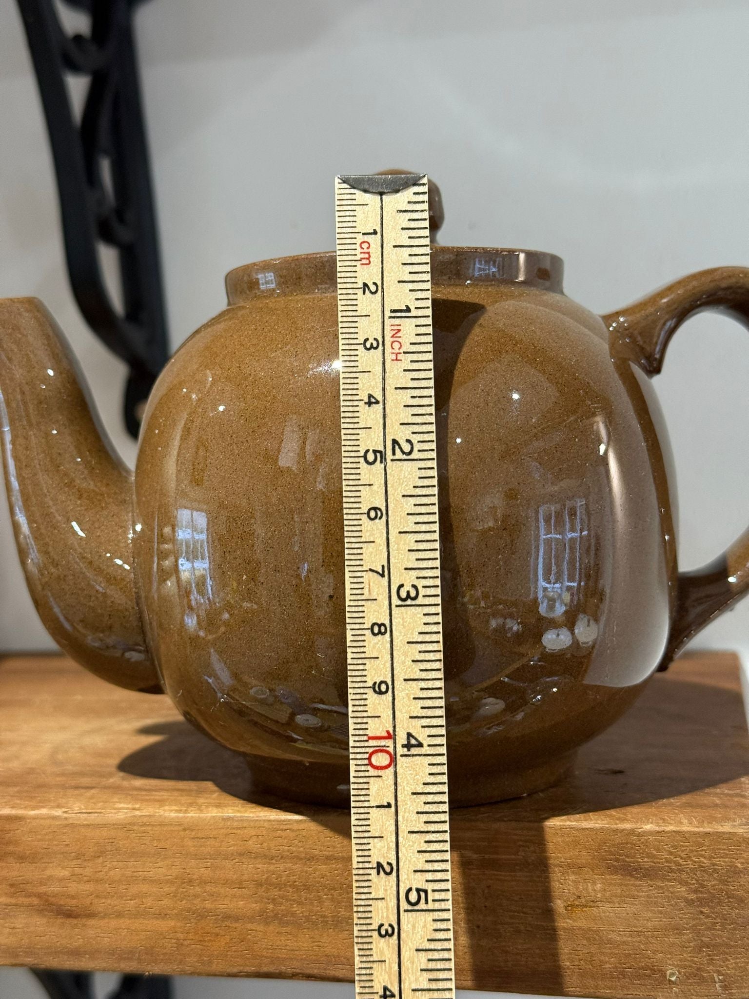 Vintage Brown Studio Pottery Teapot