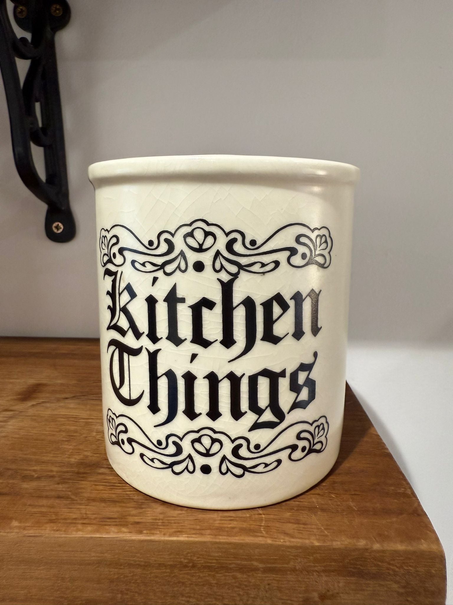 Kitchen Things Ceramic Storage Jar – Black Lettering