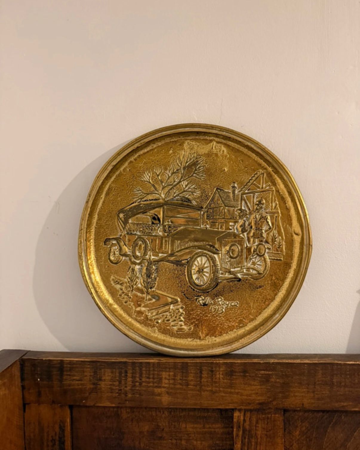 Brass Plate Rolls-Royce 1913 Motoring Scene