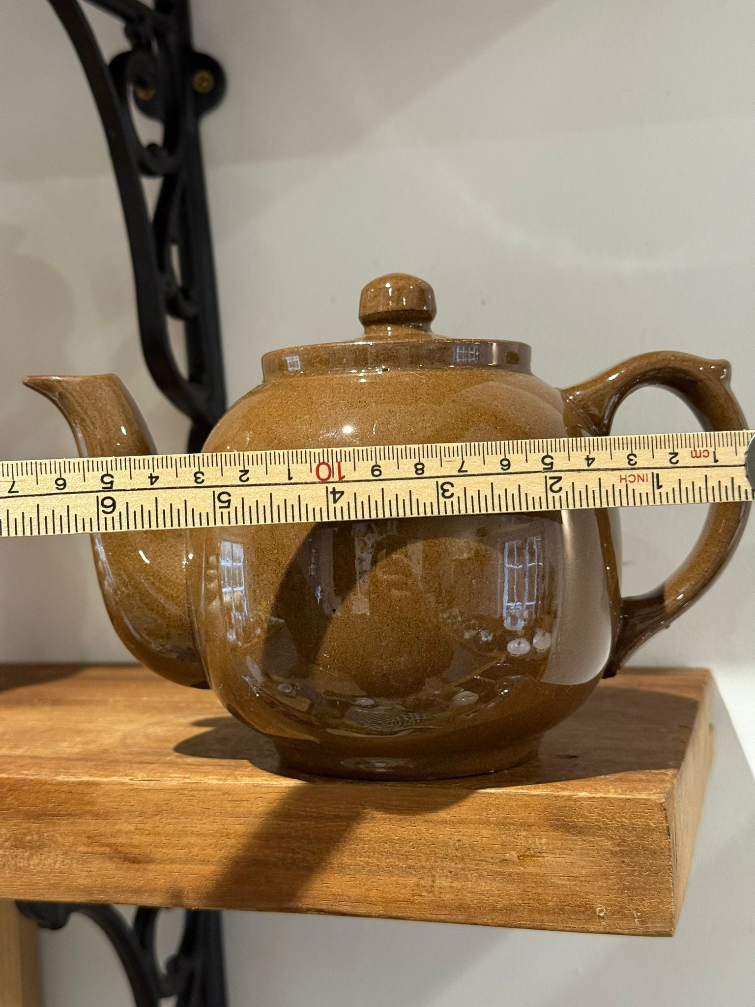 Vintage Brown Studio Pottery Teapot