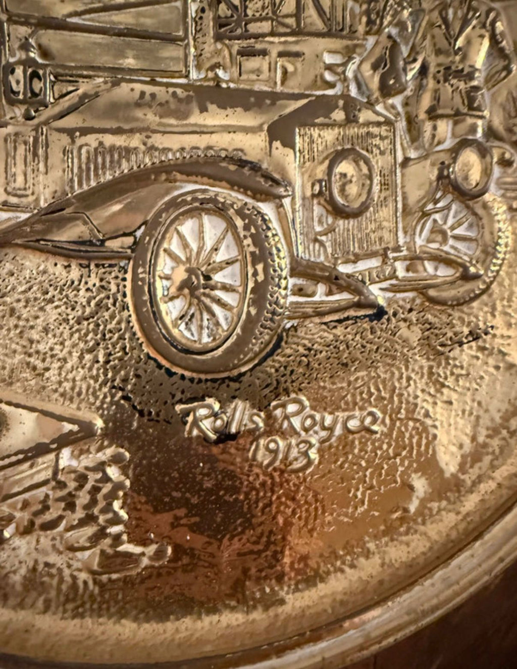 Brass Plate Rolls-Royce 1913 Motoring Scene