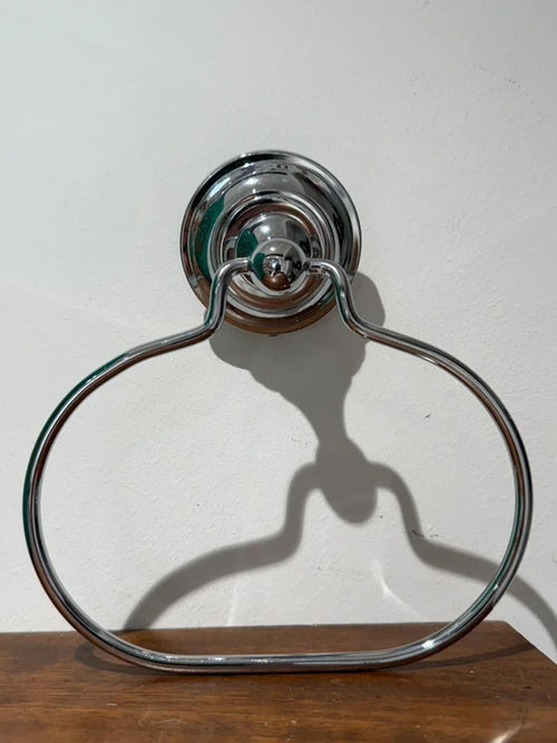 Brand-new silver bathroom towel holder country Home live in decor