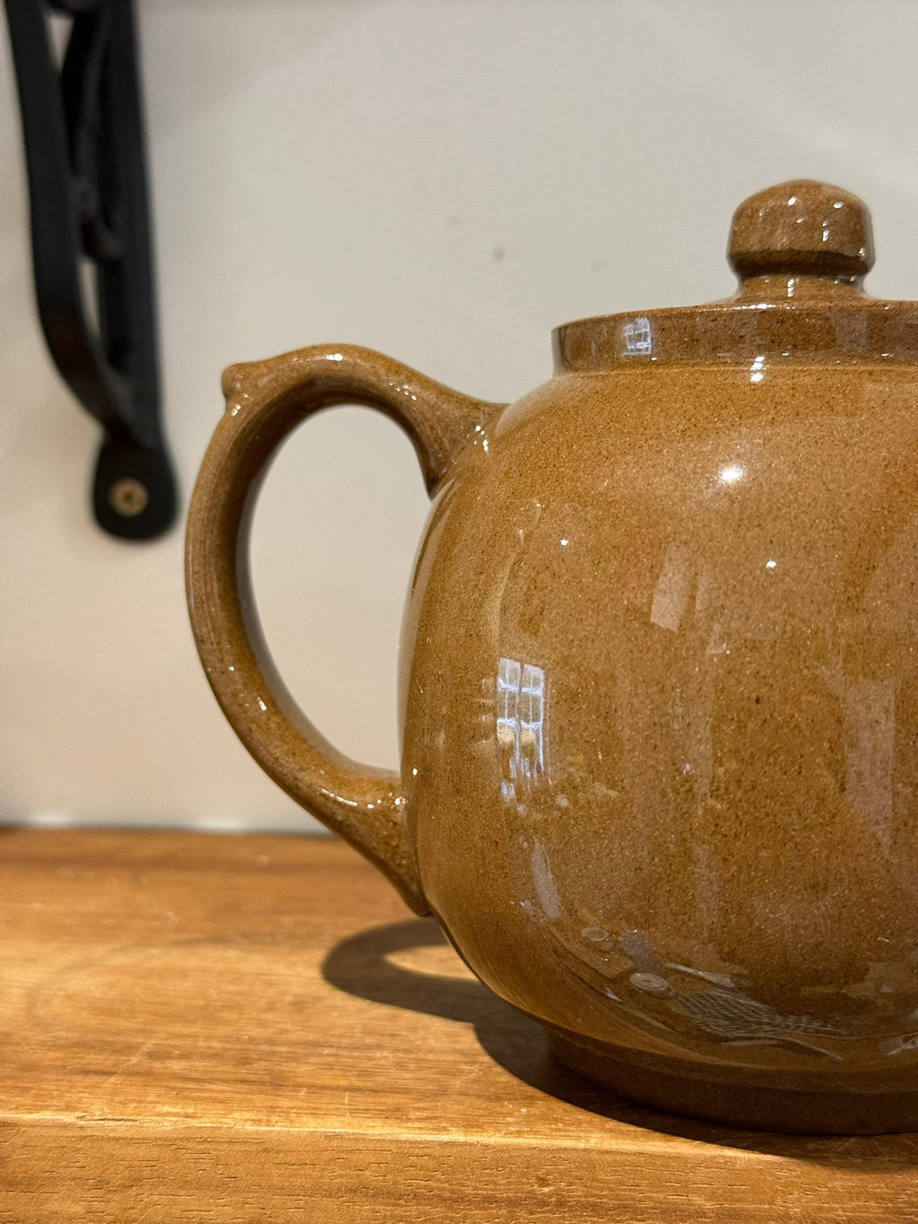 Vintage Brown Studio Pottery Teapot