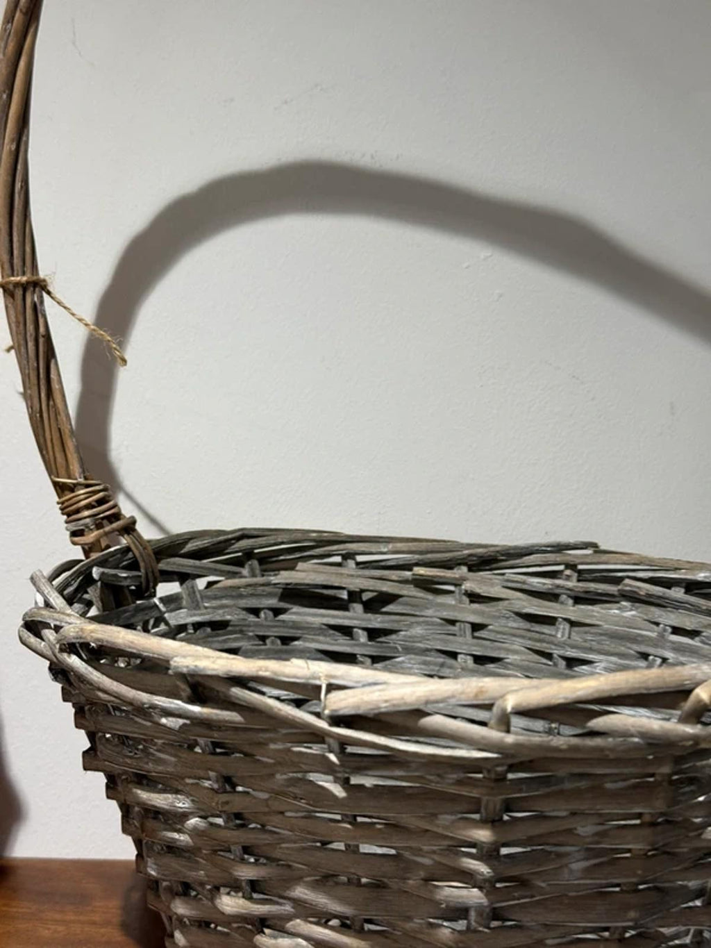 Country home living large Easter basket storage decor