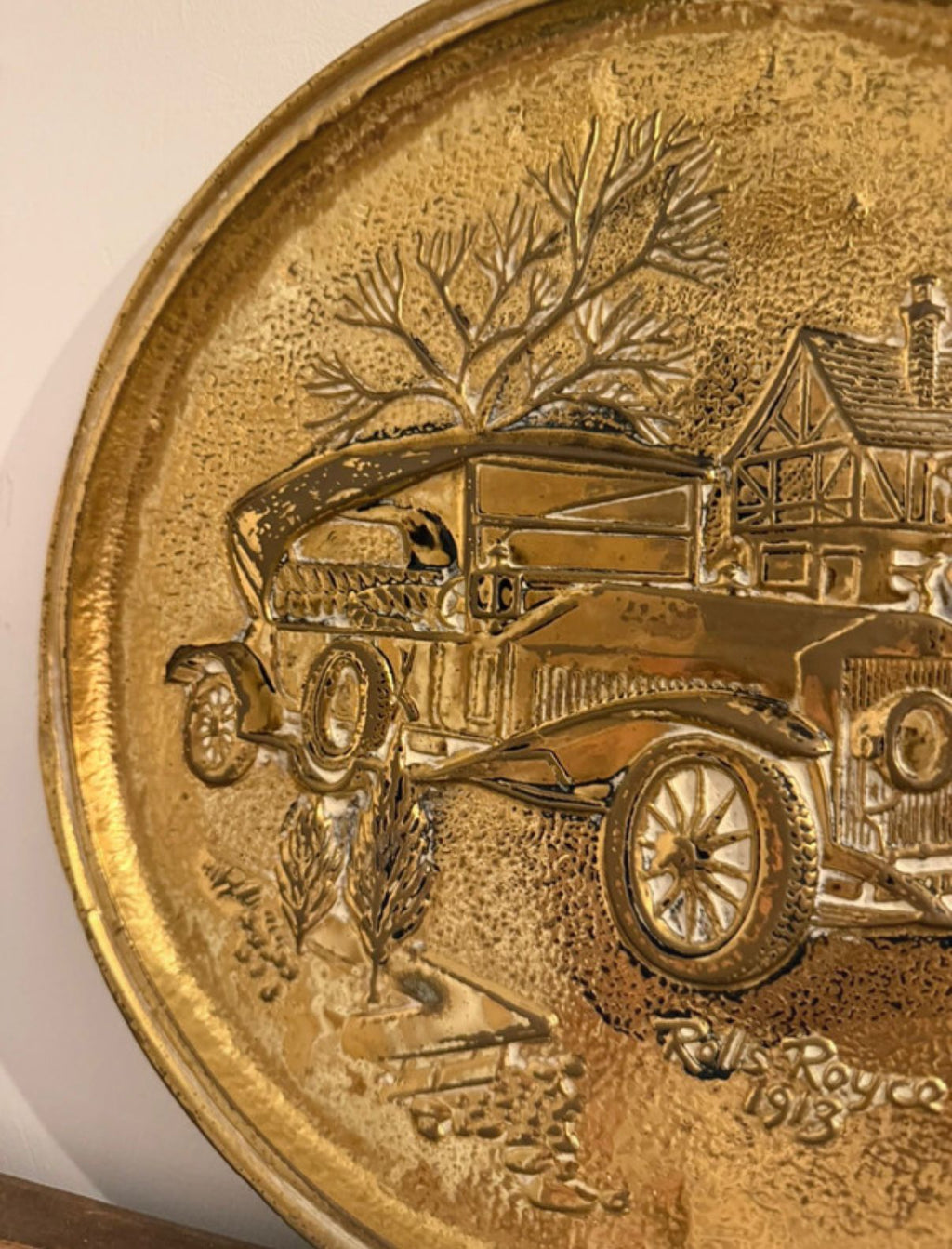 Brass Plate Rolls-Royce 1913 Motoring Scene