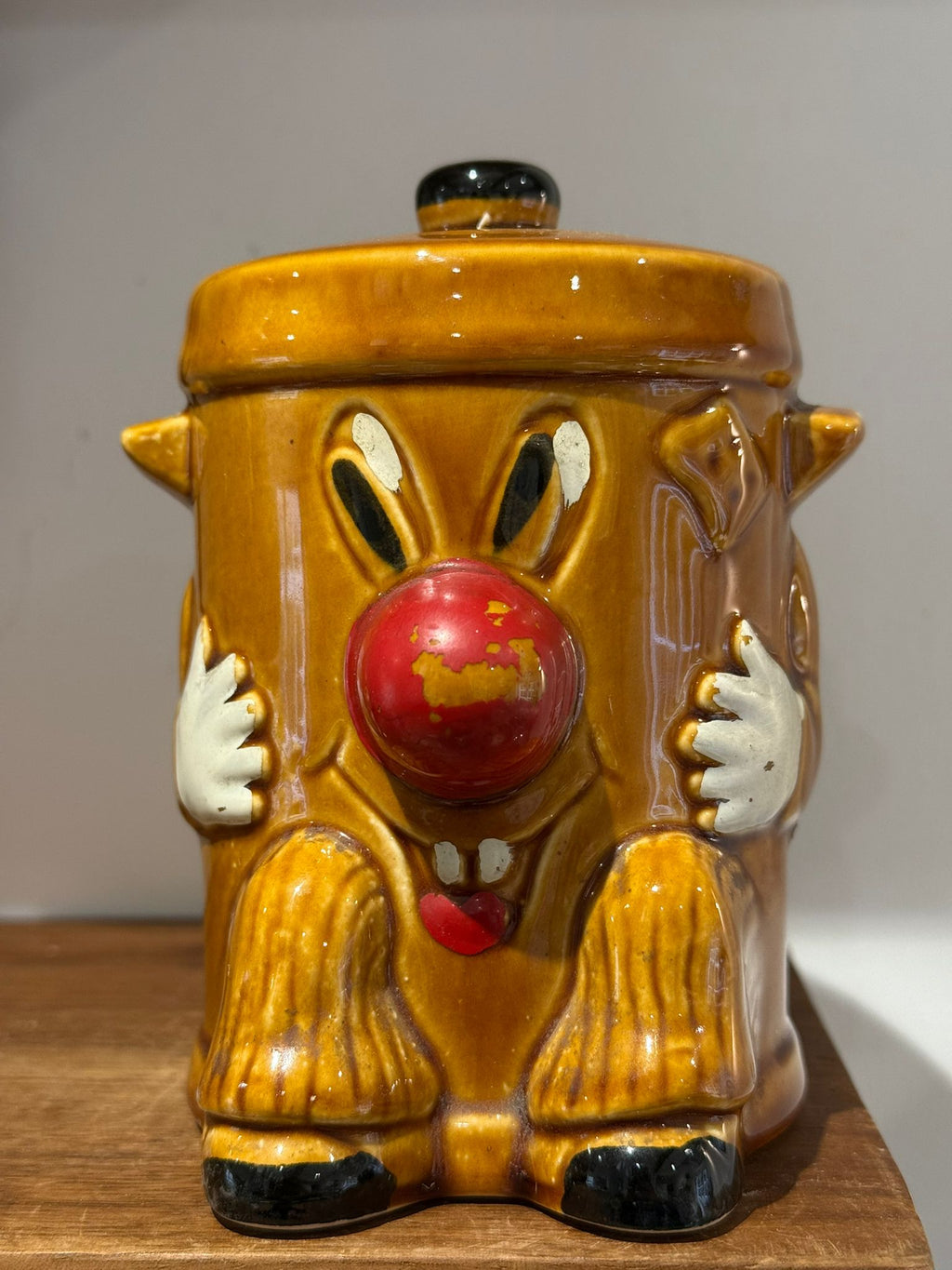 Vintage Novelty Reindeer Ceramic Money Box