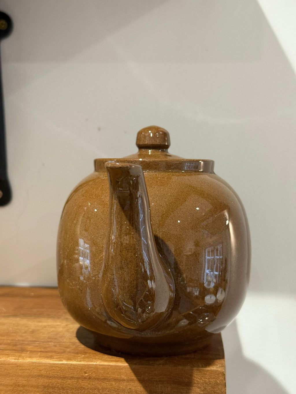 Vintage Brown Studio Pottery Teapot