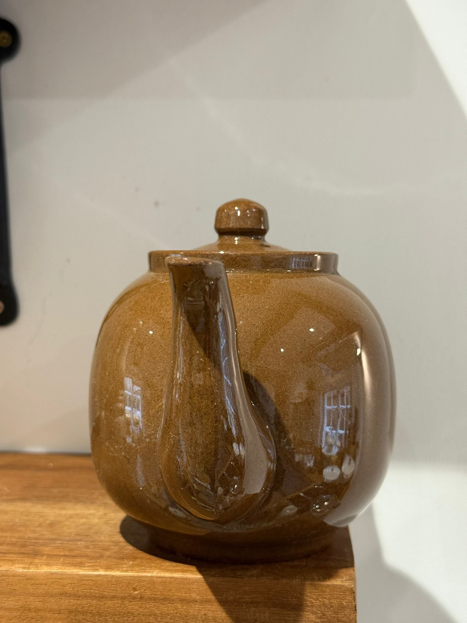 Vintage Brown Studio Pottery Teapot