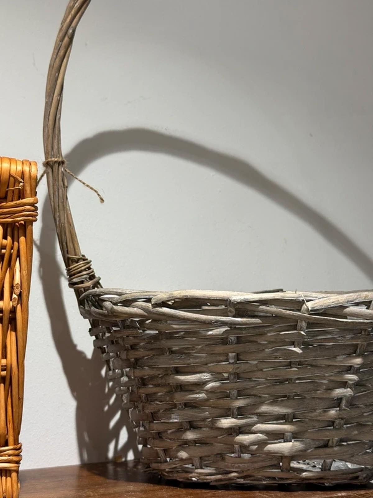 Country home living large Easter basket storage decor