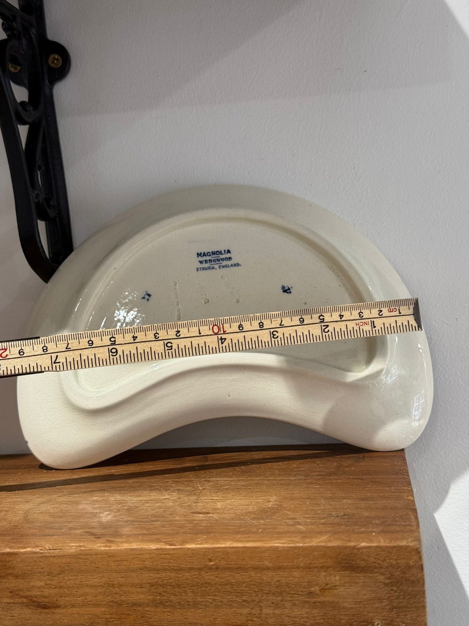 Wedgwood Magnolia Blue & White Crescent Dish