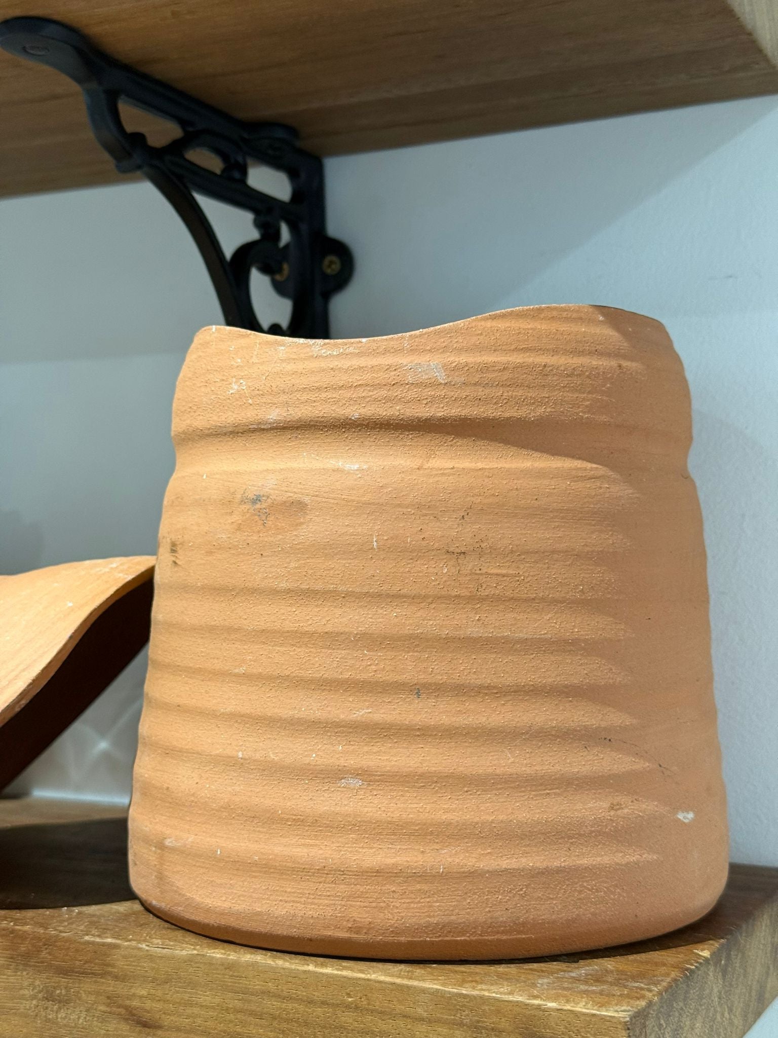 Vintage Handmade Terracotta Storage Jar with Lid