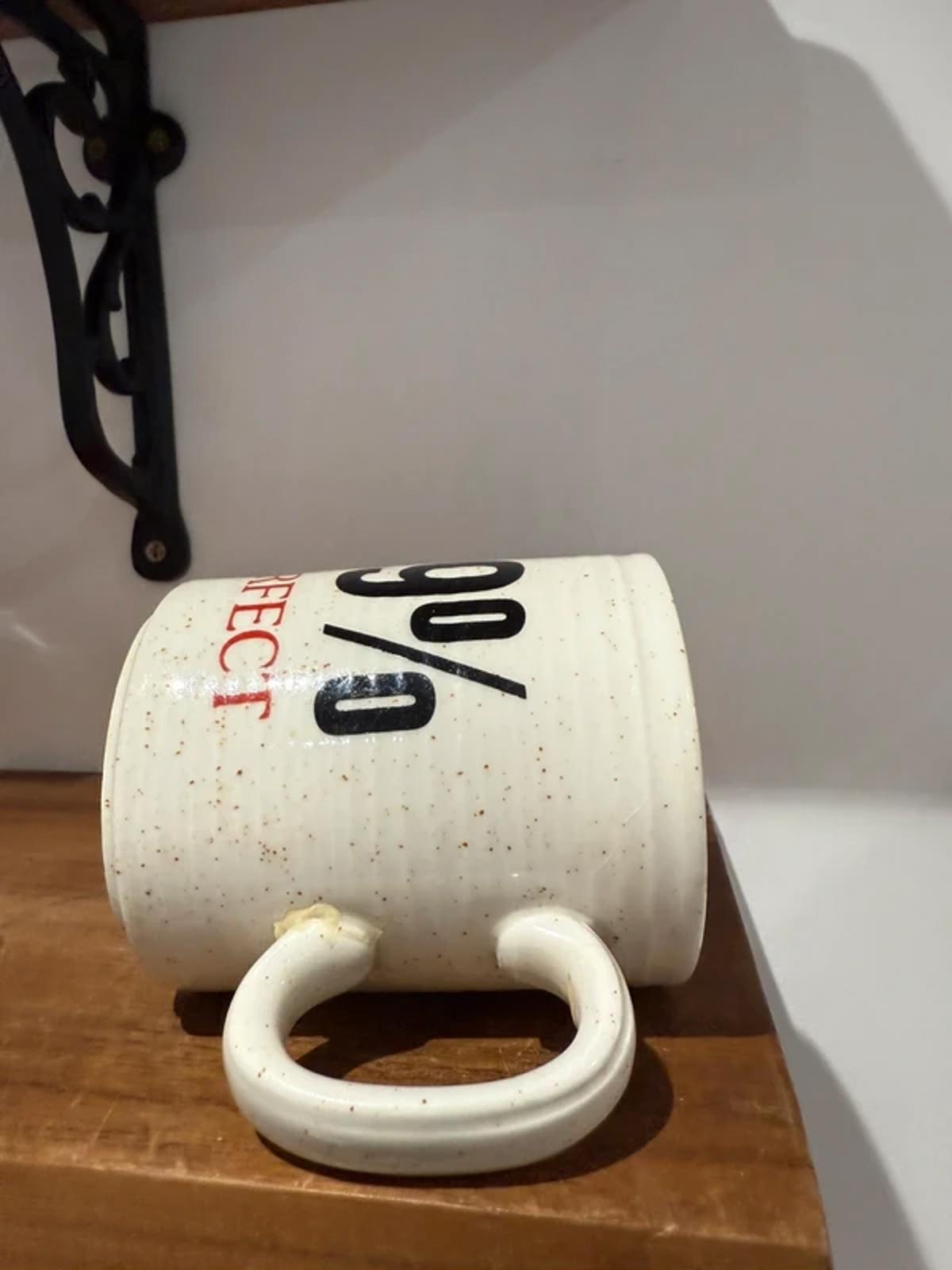 Vintage kitchen decor large mug 99 percent perfect lovely gift one of a kind