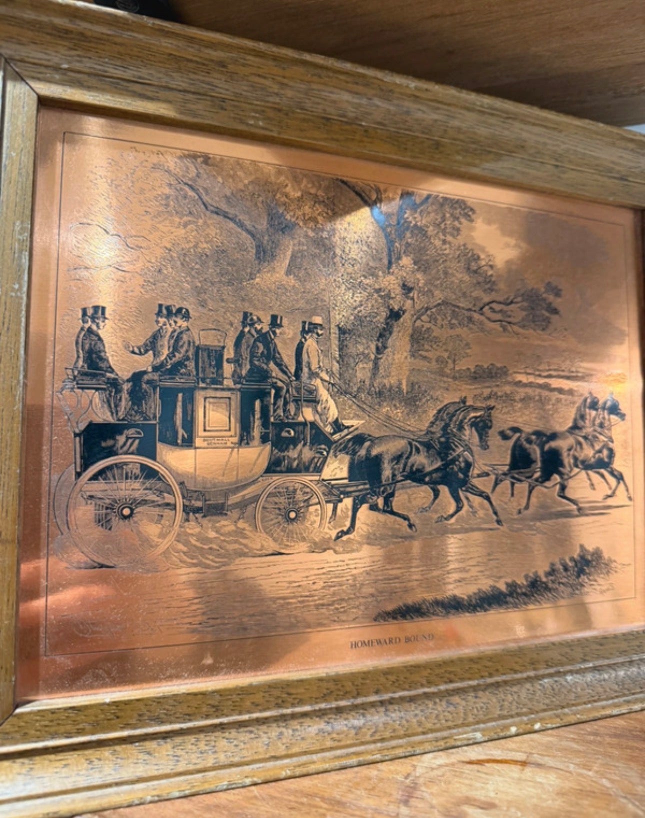 Original Babysham Etchmaster Picture Wall Hanging