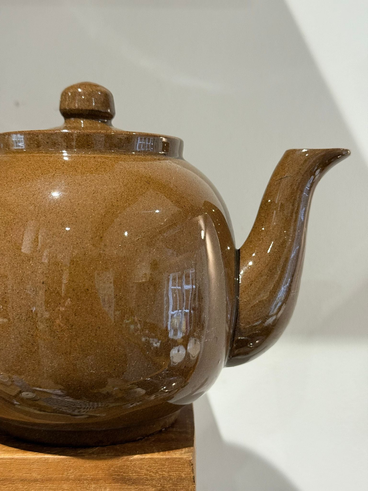 Vintage Brown Studio Pottery Teapot
