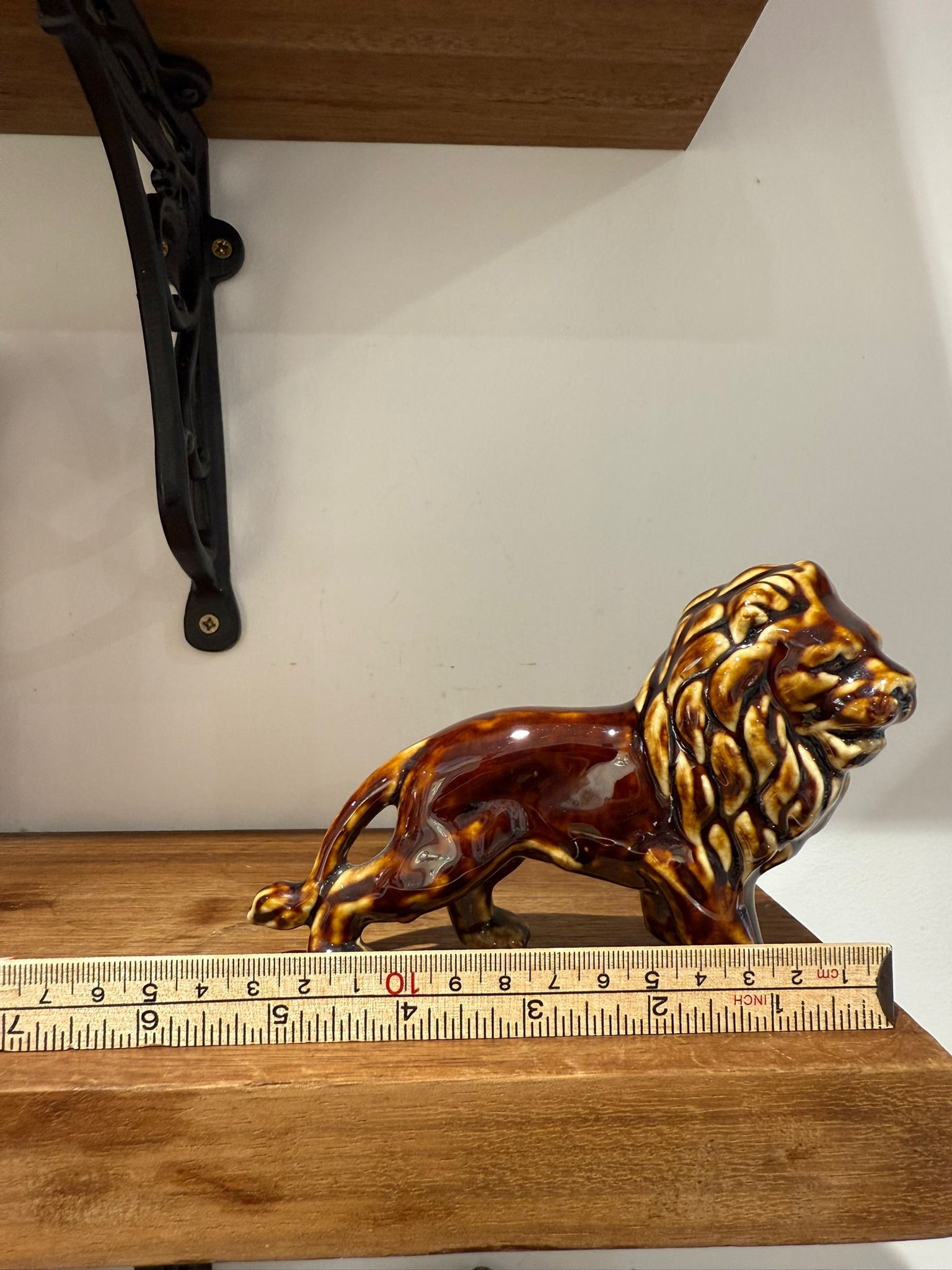 Glazed Ceramic Lion Ornament