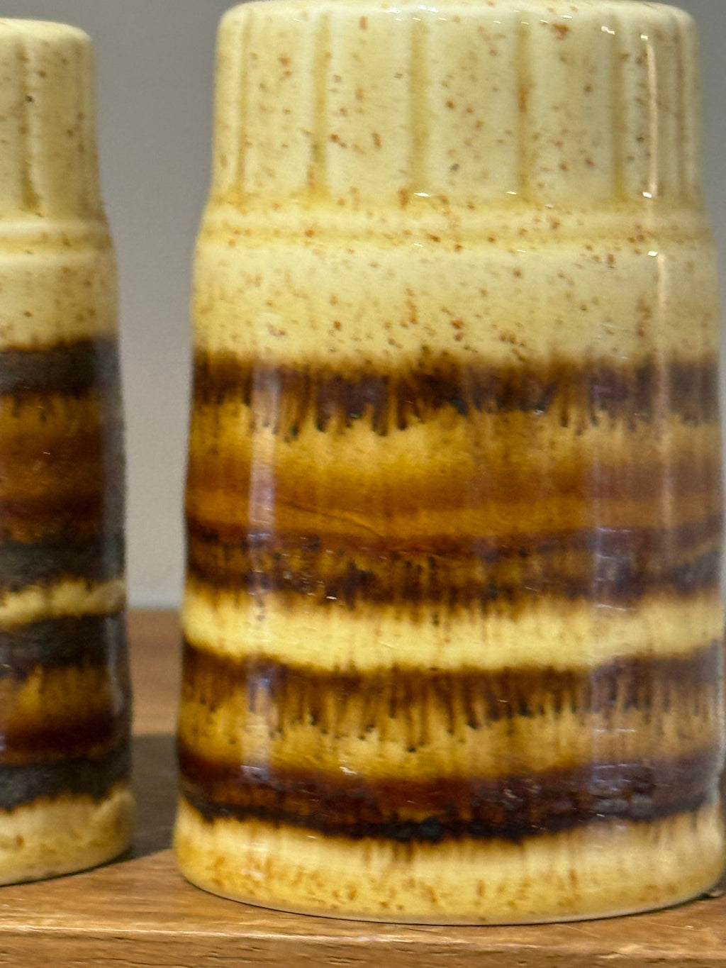 Vintage Studio Pottery Stoneware Salt & Pepper Shakers