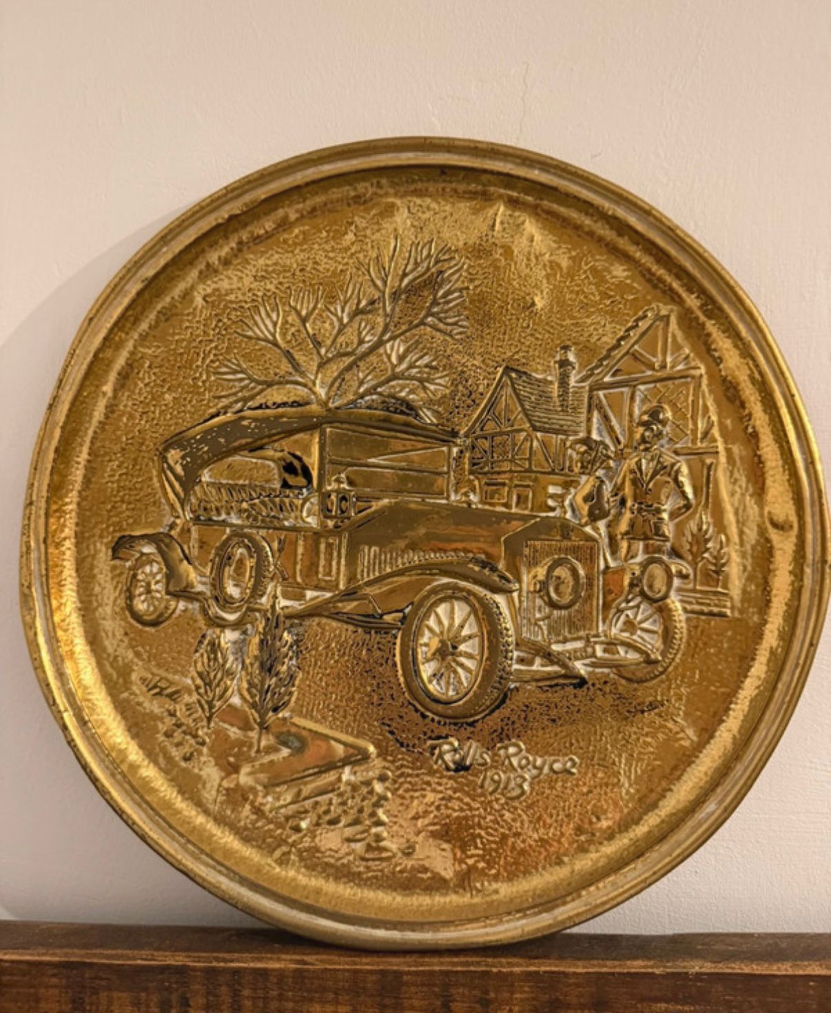 Brass Plate Rolls-Royce 1913 Motoring Scene