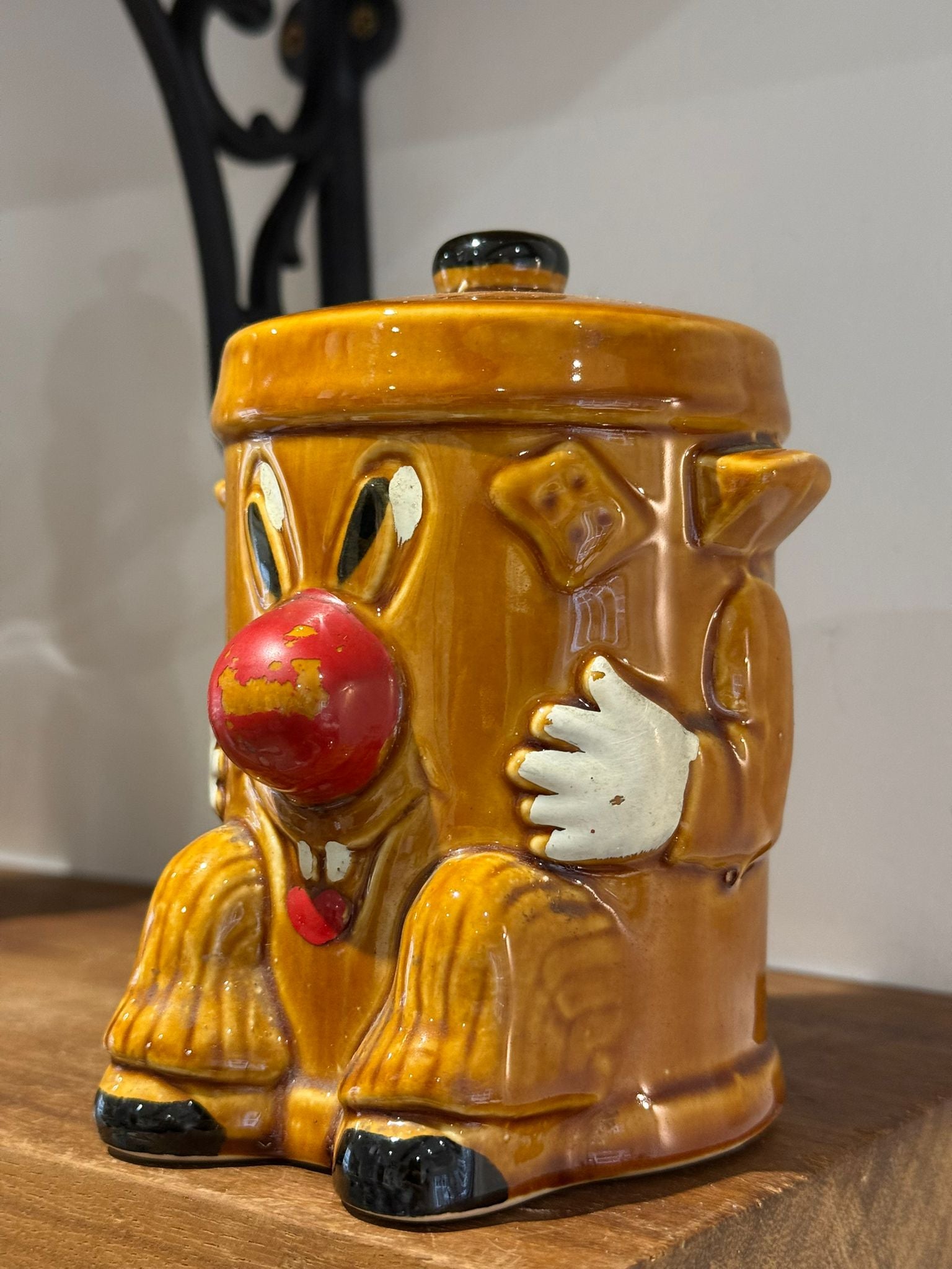 Vintage Novelty Reindeer Ceramic Money Box