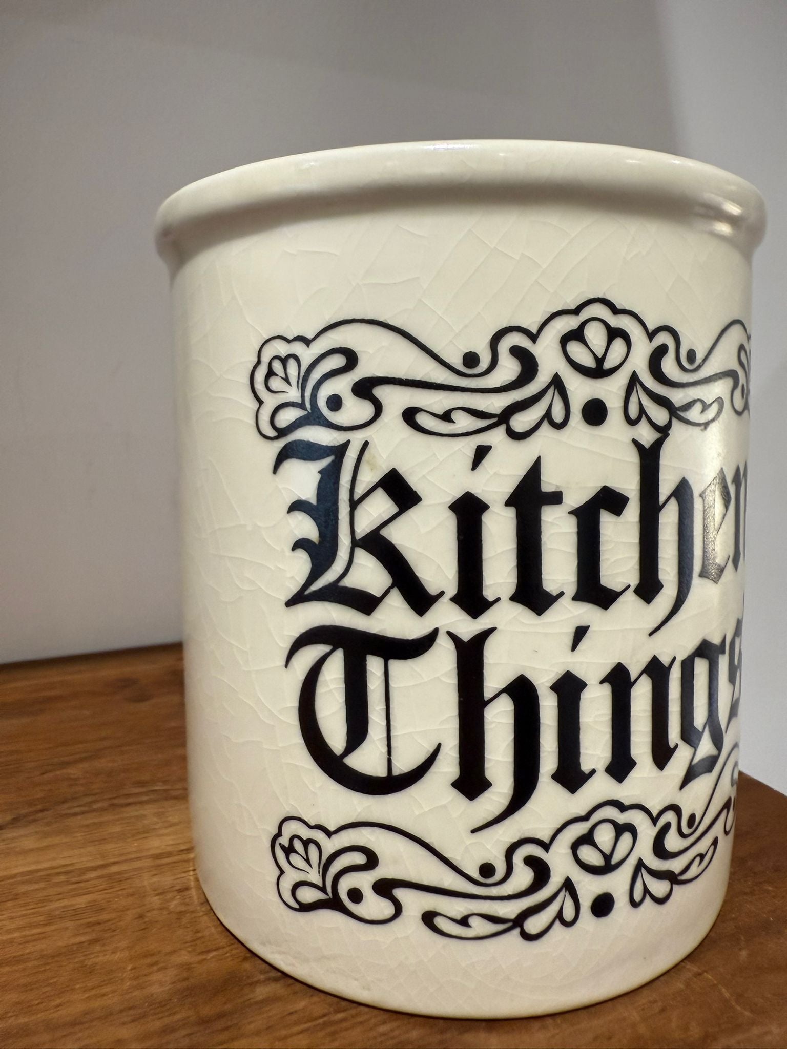 Kitchen Things Ceramic Storage Jar – Black Lettering