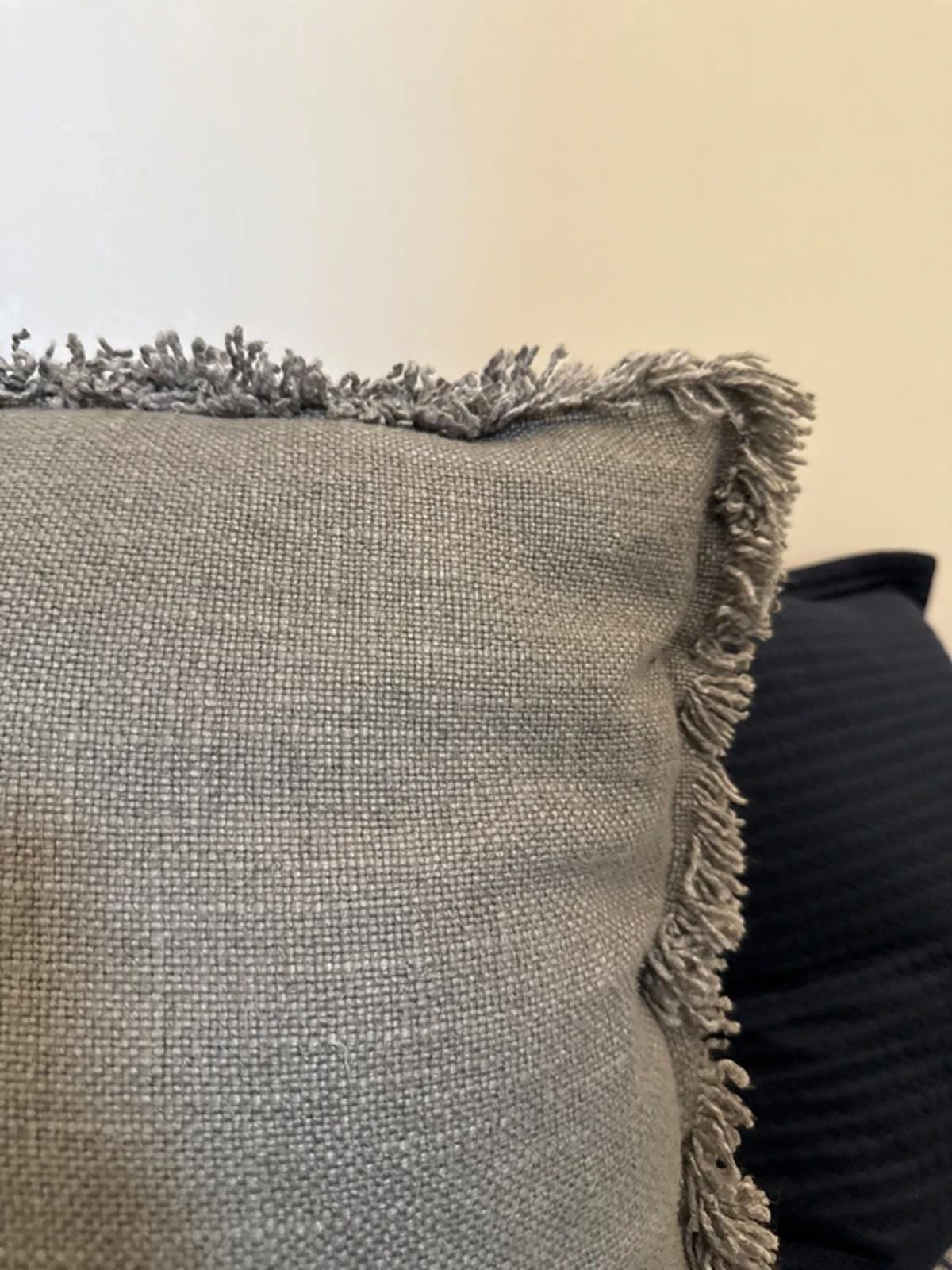 The cotswold company grey tassel filled cushion 45x45 home decor