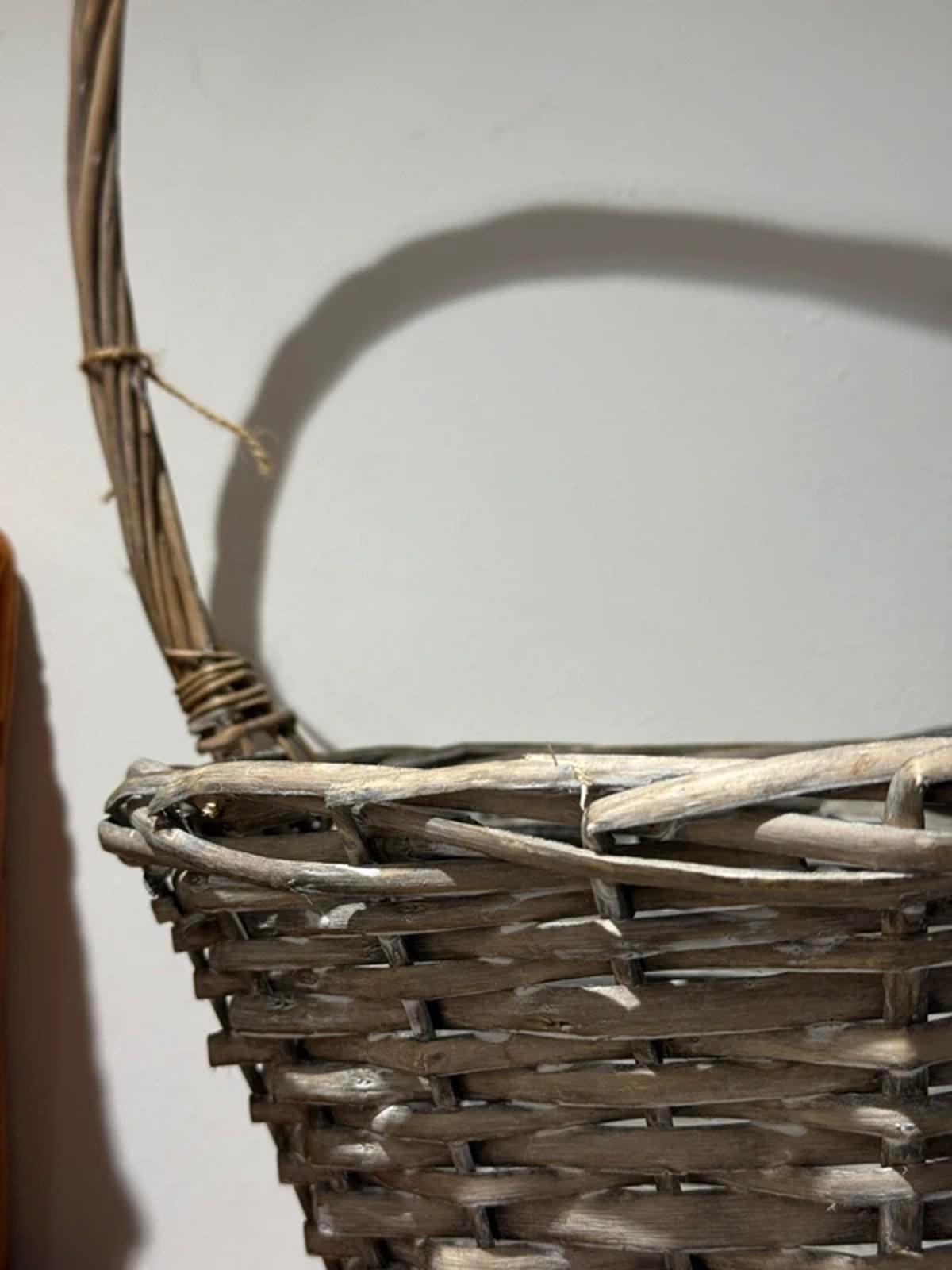 Country home living large Easter basket storage decor