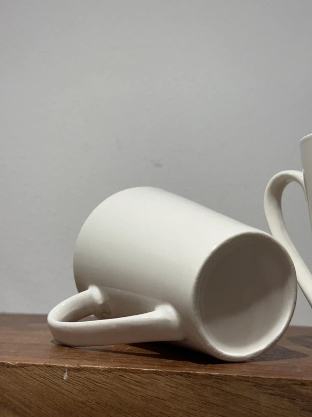 Set of brand-new white tall mugs kitchen home decor set of 4